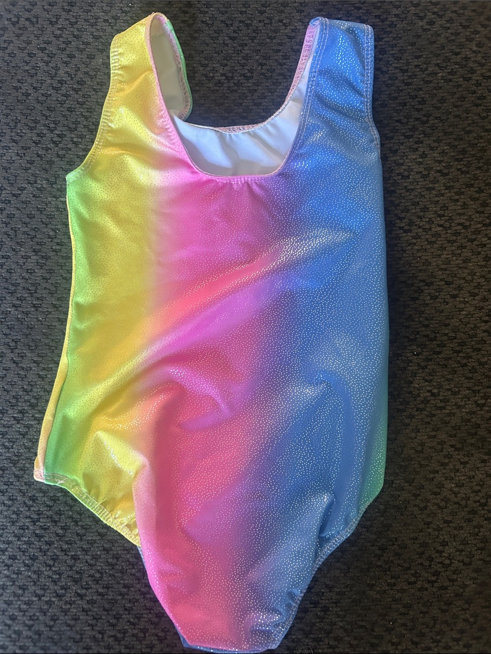 Target Girls Rainbow Gradient One-Piece Swimsuit - Yellow, Pink, Blue, Green